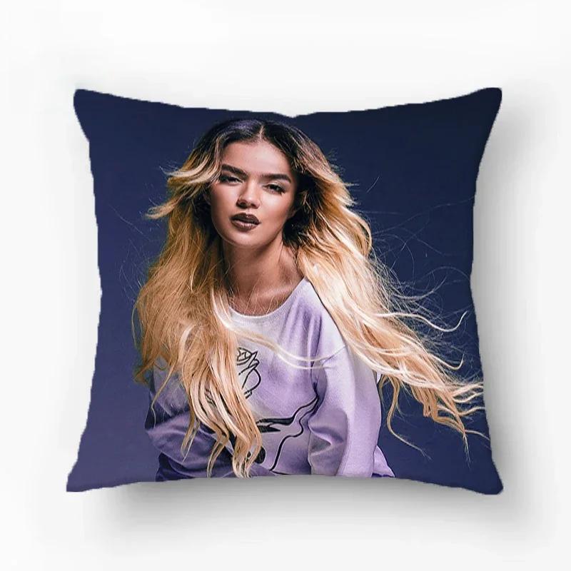 Karol G Art Pillow Covers Decorative Sofa Cushions Room Decor Cushion Cover Furniture Pillowcase Pillows Luxury Cases Hugs Home
