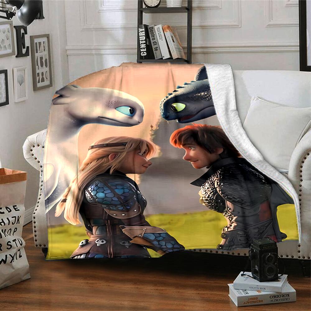 1pc Toothless1 Blanket, Gift, for Men and Women, Soft Blanket, Good for Sofa Bed Couch Travel, Lightweight Flannel Blanket