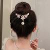 Flower Women Hair Claw Butterfly Pearl Hair Clip Hair Bun Fixed Clip Korean Style Ponytail Buckle