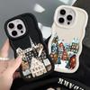 Soft Phone Cover Case for iPhone 17 Air 16 Pro Max 8 13 14 12 15 Plus 11 XR Cartoon Architecture