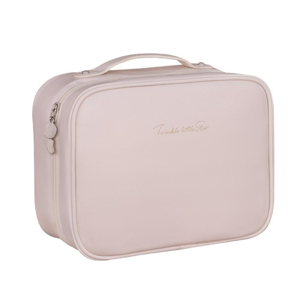 Luxury Double Layer Cosmetic Bag Large Capacity Portable Toiletry Bag Bathroom