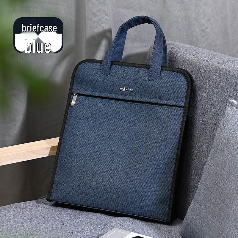 Li Shen Oxford Cloth Double Layer Document Briefcase