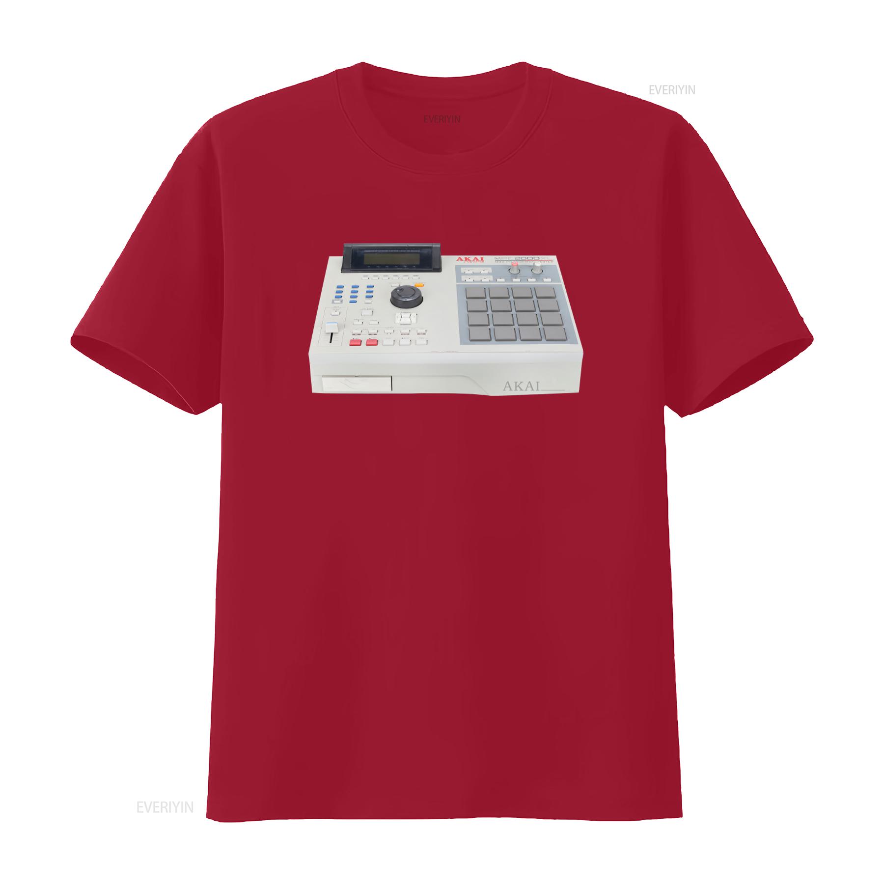 Rare Vintage Retro 90s Akai MPC 2000XL Drum Machine T Shirt Musician DJ  vintage Washed Versatile fashion homme graphic Unisex S