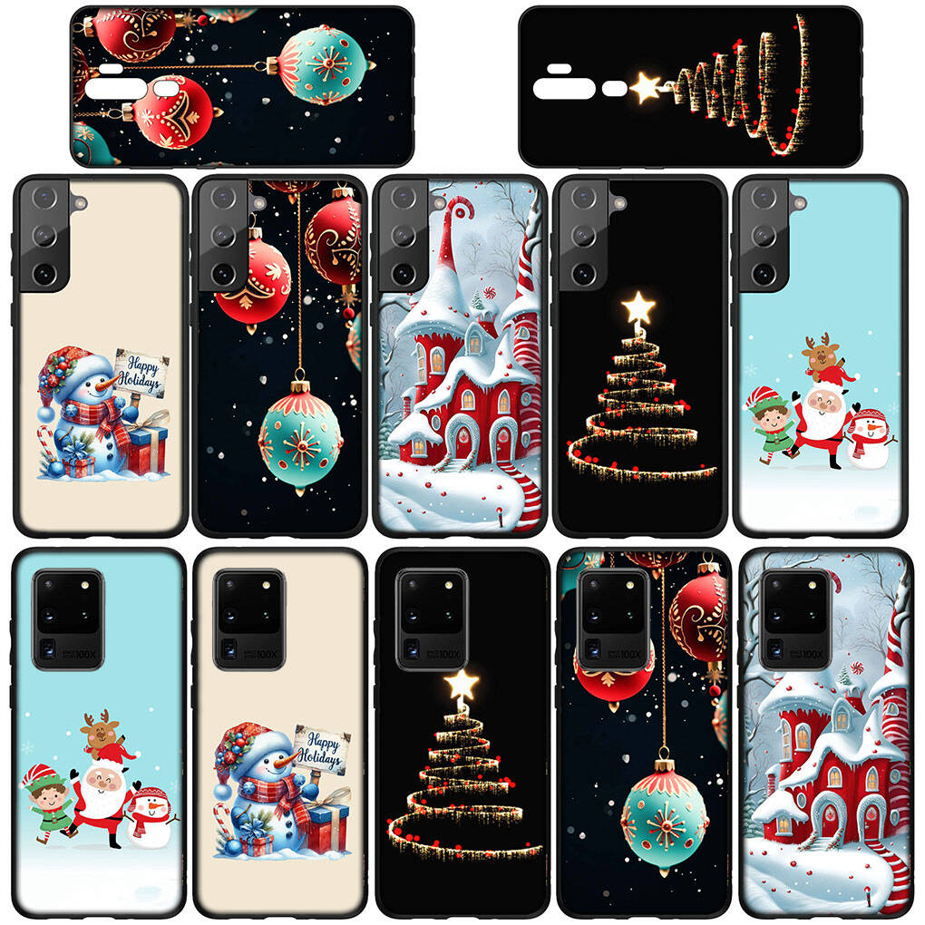 Phone Case for iPhone 17 16 15 Xiaomi Poco F8 F7 X7 X6 M8 C85 C75 C71 Redmi Note 14 13 12 11 Pro Max A3 A4 14C 13C 15C Merry Christmas Tree Deer Cover