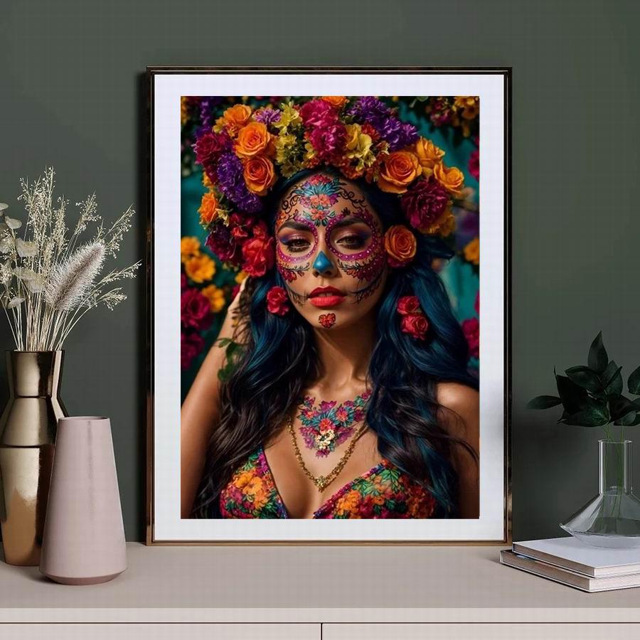 Diamantová malba Nová kolekce 2024 African Woman Diy Plně Čtvercový kulatý vrták Kamínkové vyšívání Fantasy Girl Mozaika Sady křížkového stehu