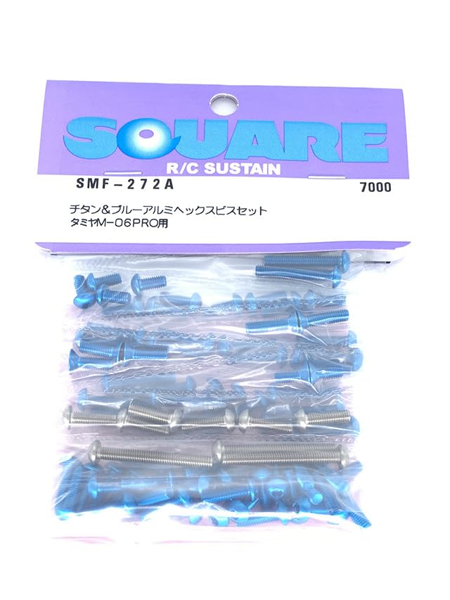 Tamiya M-06 Titanium & Blue Hex Screw Set SMF-272A
