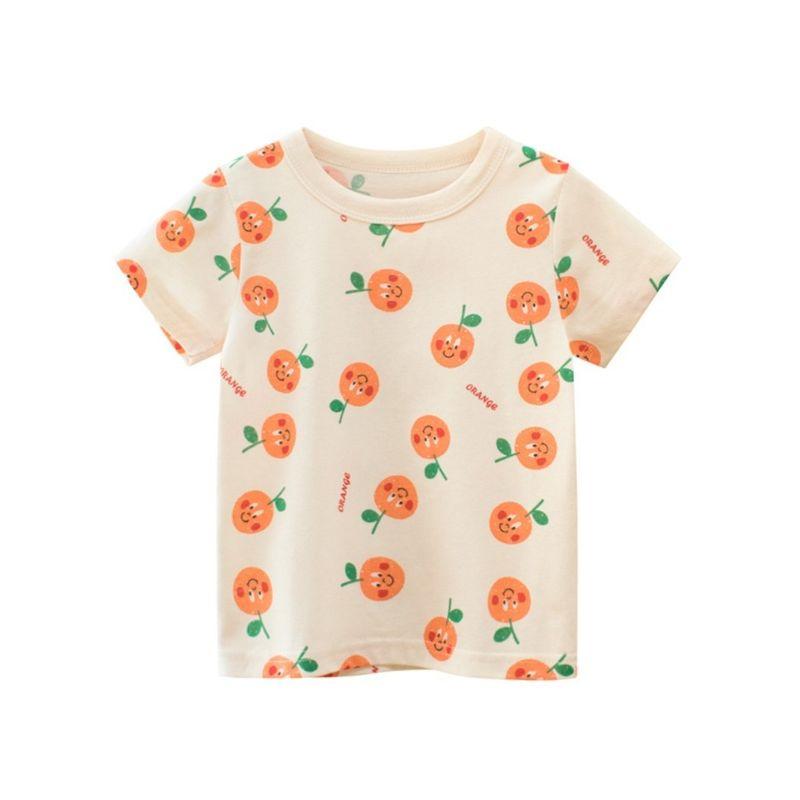 Brand Tail Goods Sports T-shirt Korean-Style Half-Sleeve Ins Children's Clothing