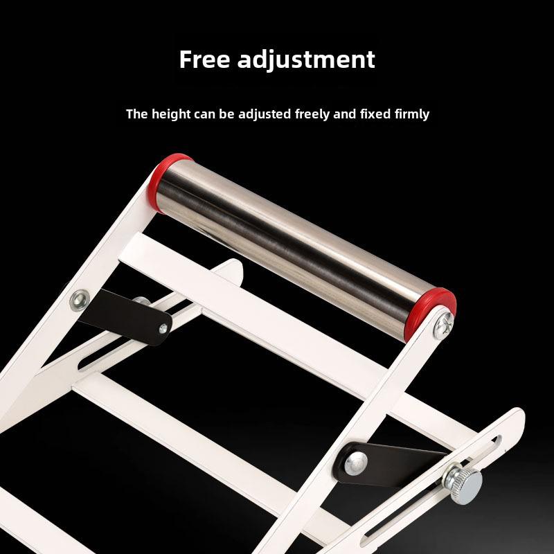Adjustable Lifting Stainless Steel Cutting Machine Bracket, Foldable Support Frame for Unloading.