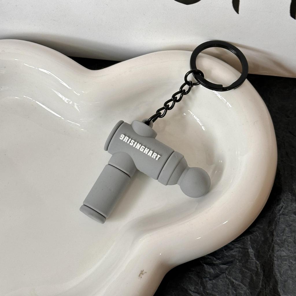 Miu Series Dumbbell Plate Keychain: Trendy Fitness Accessory & Sports Jewelry Gift