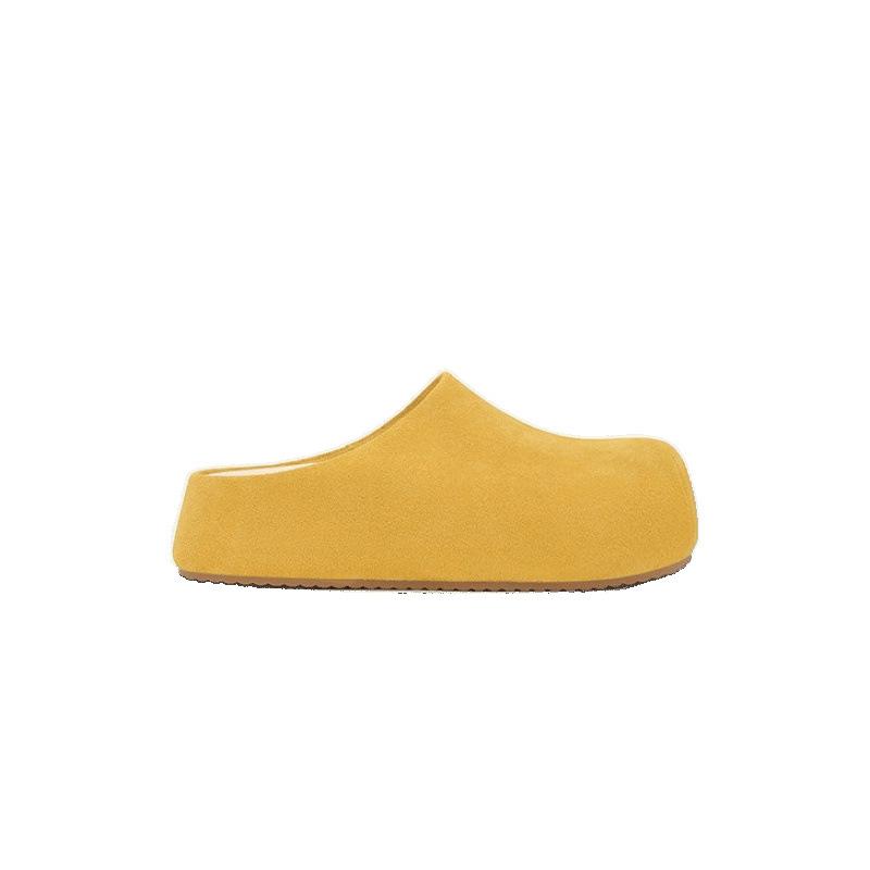 [] Shinjuku holiday~ 5cm height increase thick bottom lazy bag head slippers women's bread drag half drag