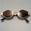 2PCS Vintage Punk Style Sunglasses Men Retro Round Metal Frame Women Sun Glasses Fashion Eyewear