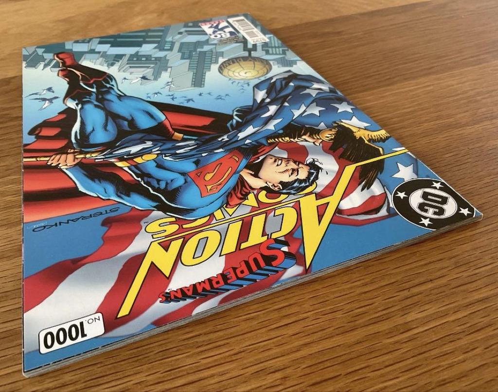 [USED] Action Comics 1000 Superman American Comic Leaf