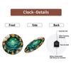 30cm Round Glass Clock Custom Logo Printing Silent Movement Contemporary Wall Clock
