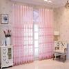 European Beaded Embroidered Sheer Curtains, Grommet Top with Thermal Insulation, for Living Room and Bedroom Decor, Elegant Floral Pattern