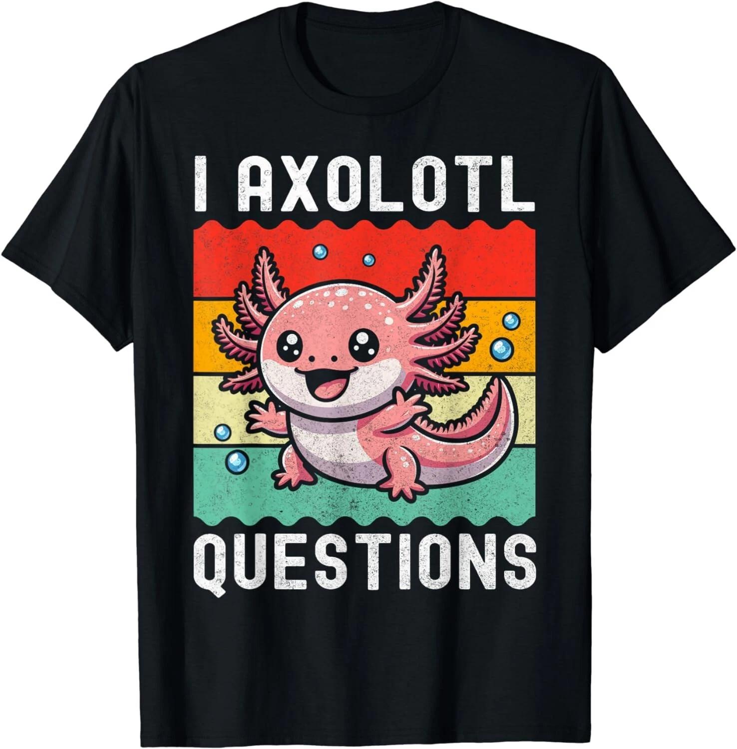 I Axolotl Questions Shirt Retro Vintage Gift Unisex T-Shirt S