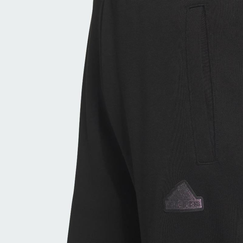adidas FW24 Small Logo Tracksuit Series Fashion Comfortable Versatile Elastic Cuff Knitted Sports Pants Women Bottoms Black JJ3561