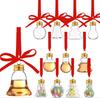 Set of 20 Clear Fillable Christmas Hanging Ornament Delicate Craftable Baubles for Holiday Tree Decoration and Parties