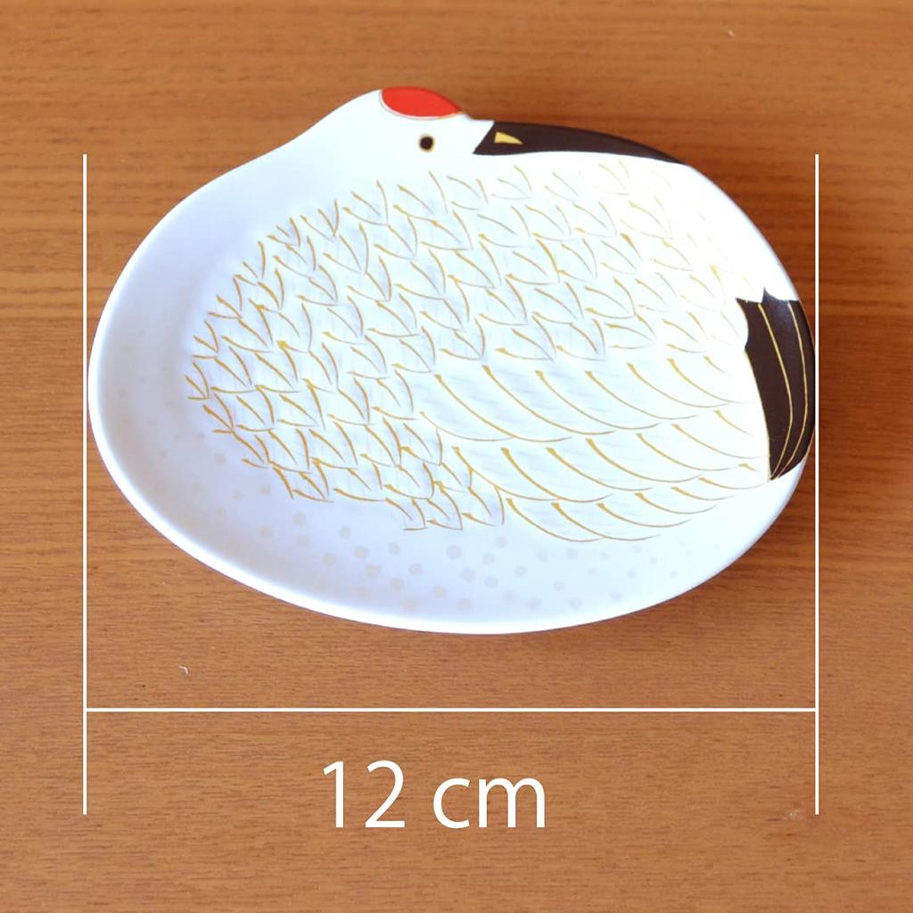 Small Japanese Lucky Arita Gold Colored Small Set of Gift Box Included Plates, Tableware, Tableware, Cranes, Cranes, Charms, Ware, Cranes, Plates, 5,