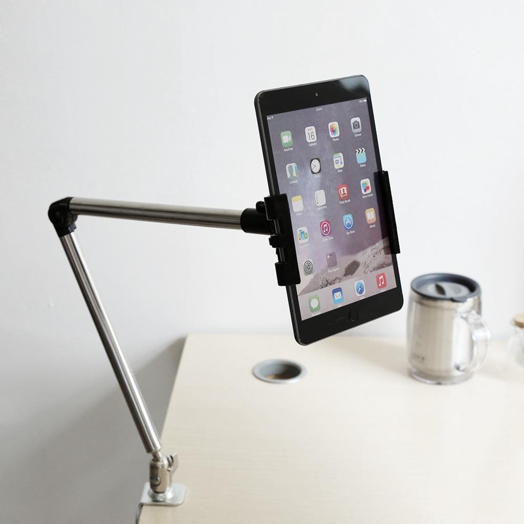 360 degrees  Rotating Arm Desk Bed Holder Stand   Table Mount Bracket For