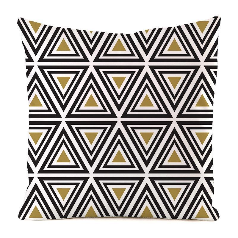 Solo federa per cuscino con motivo a righe geometriche semplici, federa per cuscino di lusso, divano da ufficio, auto, decorazione d'interni