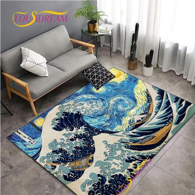 Fashion Van Gogh Art Carpet for Living Room Bedroom Rugs Kitchen Kids Door Un-slip Floor Mats Alfombra Birthday Gift Poster Mat