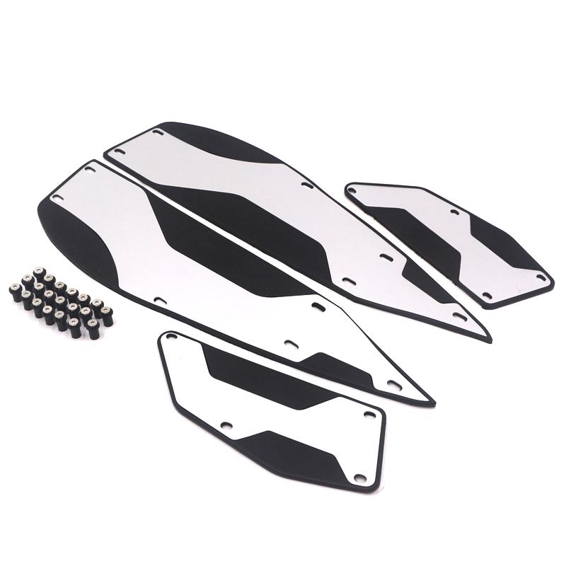 

Подставка для ног мотоцикла, противоскользящая пластина для XMAX300, аксессуары XMAX 250 300, педаль из алюминиевого сплава, модифицированная подставка для ног NO LOGO Silver