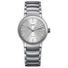 RADO Radar Crystal Series Automatic Mechanical Movement 30 Meters Waterproof 28mm Gray Dial Stainless Steel Case Stainless Steel Strap R30940103