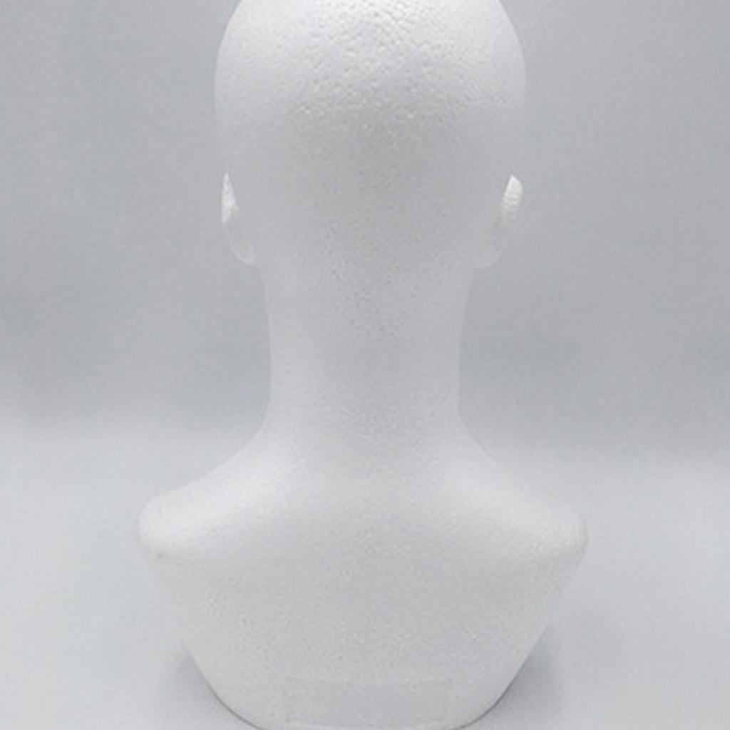 Mannequin Head Male Wig Display Mannequin Head Model Foam Mannequin Head Wigs Glasses Hat Display Holder Stand Photograph Props