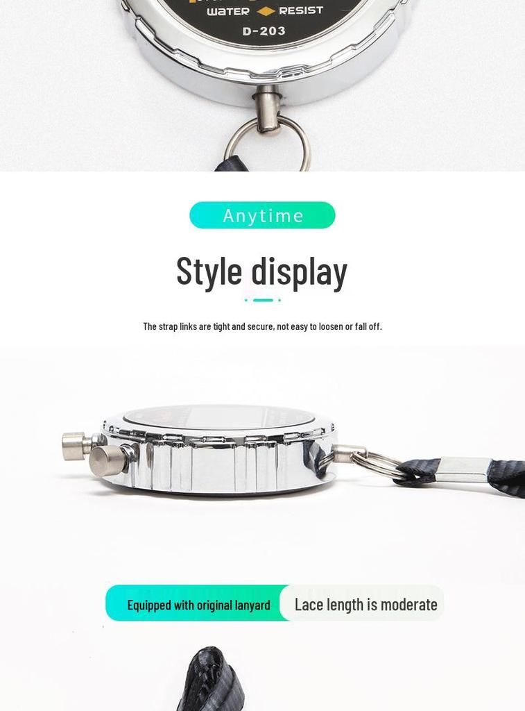 A-203 Multifunctional Stopwatch for Student Competitions, Running, Sports Events, Referee Timing, Track and Field Coaching