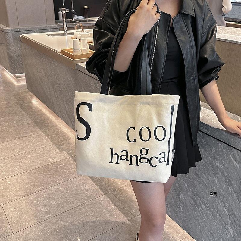 Borsa In Tela KYALOU Grande, 13 Tasche, 39x31x17 Cm, Per Lavoro, Palestra, Viaggio, Shopping, Università, Leggera 0,4 Kg