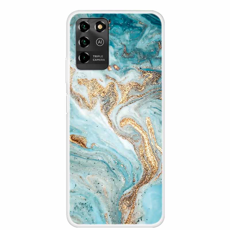 For ZTE Blade V30 Vita Case 8030 Marble Soft TPU Silicone Clear Phone Case for ZTE V30 VITA Back Cover Transparent Capa V 30vita