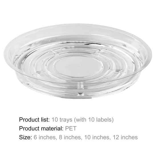 10 Sett Plantebrett Lekkasjesikkert Gjenbrukbart BPA-fritt Fremmer Vekst Plantepotte Skål Hageverktøy