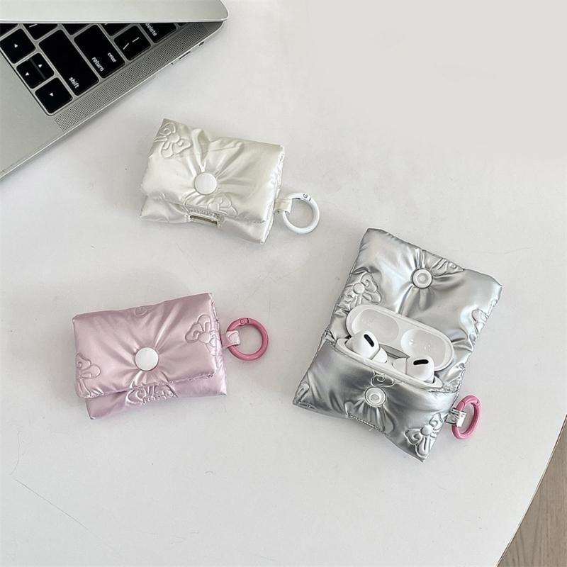 Headphone Case Bows Data Cable Storage Bag Portable Data Cable Earphone Organizer Earphone Storage Bag Earphone Bag