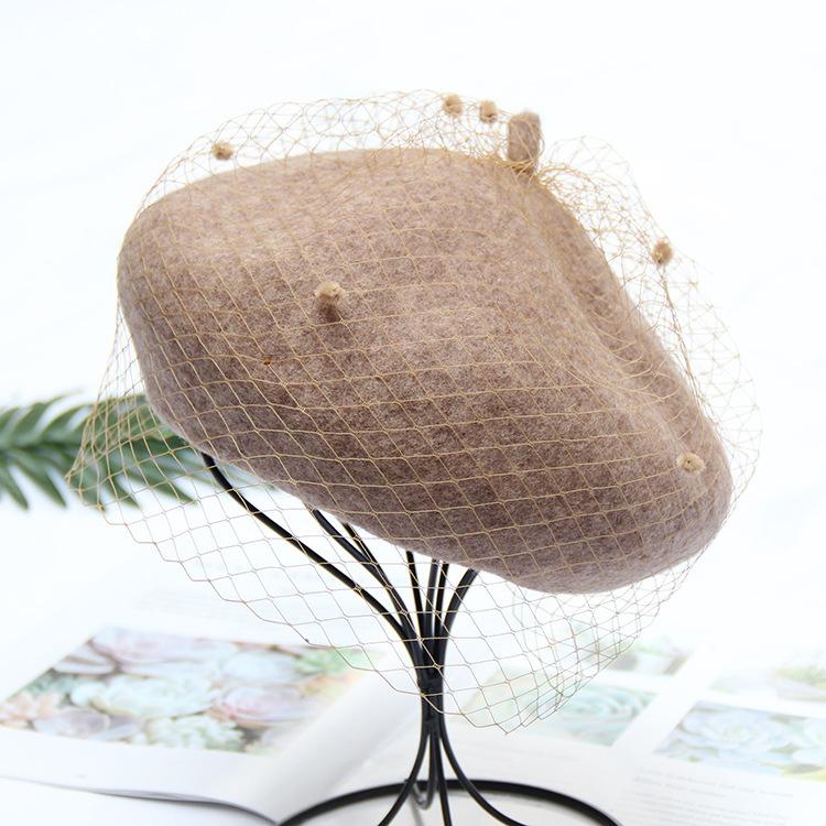 Autumn and Winter New Women's Beret Cashmere Fashion Bud Hat Trendy Versatile Casual Soft Girl Painter Hat
