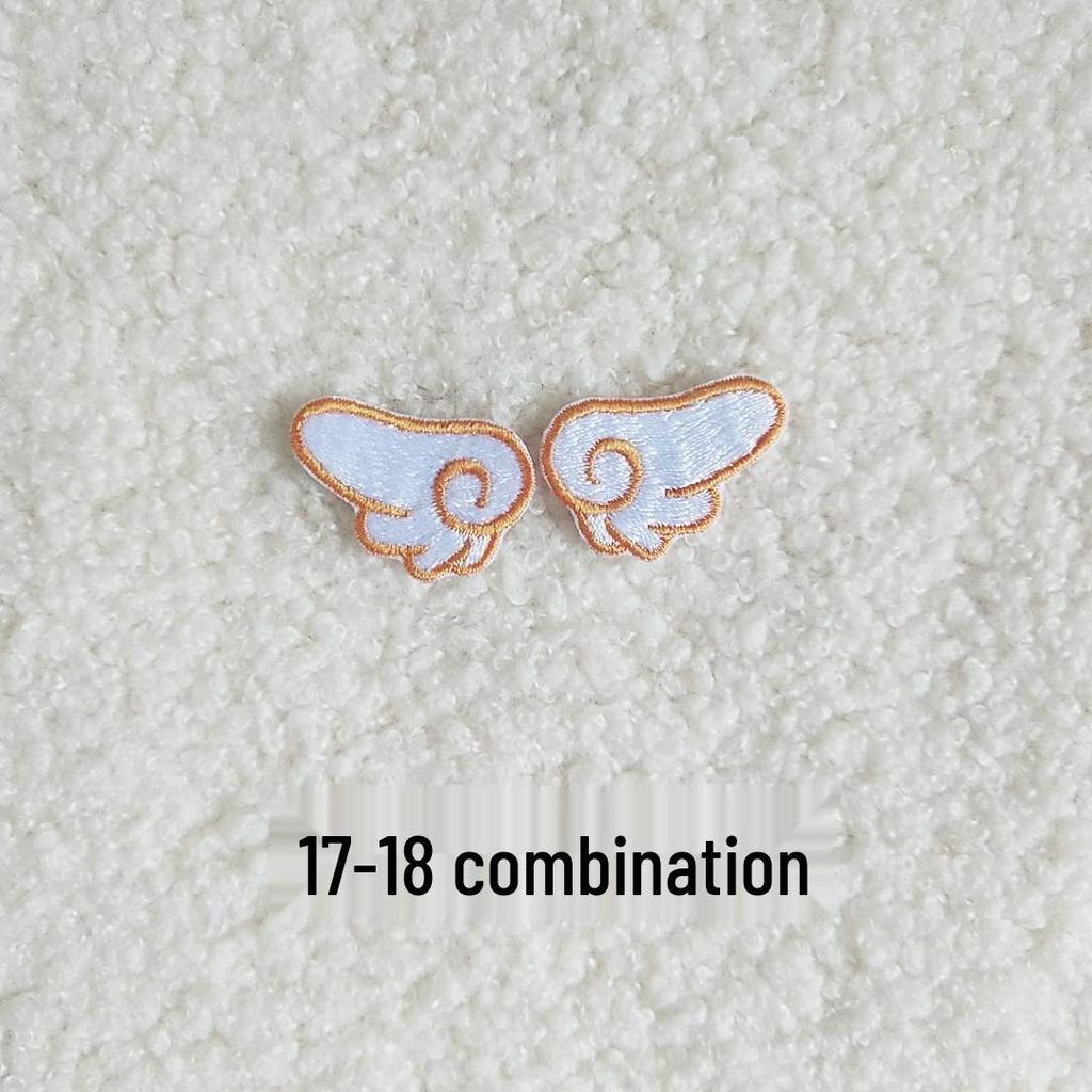 DIY Self-Adhesive Embroidered Wing Patch for Clothing and Bags