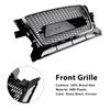 Chrome/Black Front Bumper Grill Grille 8R0853651B Fit Q5 2009-2012
