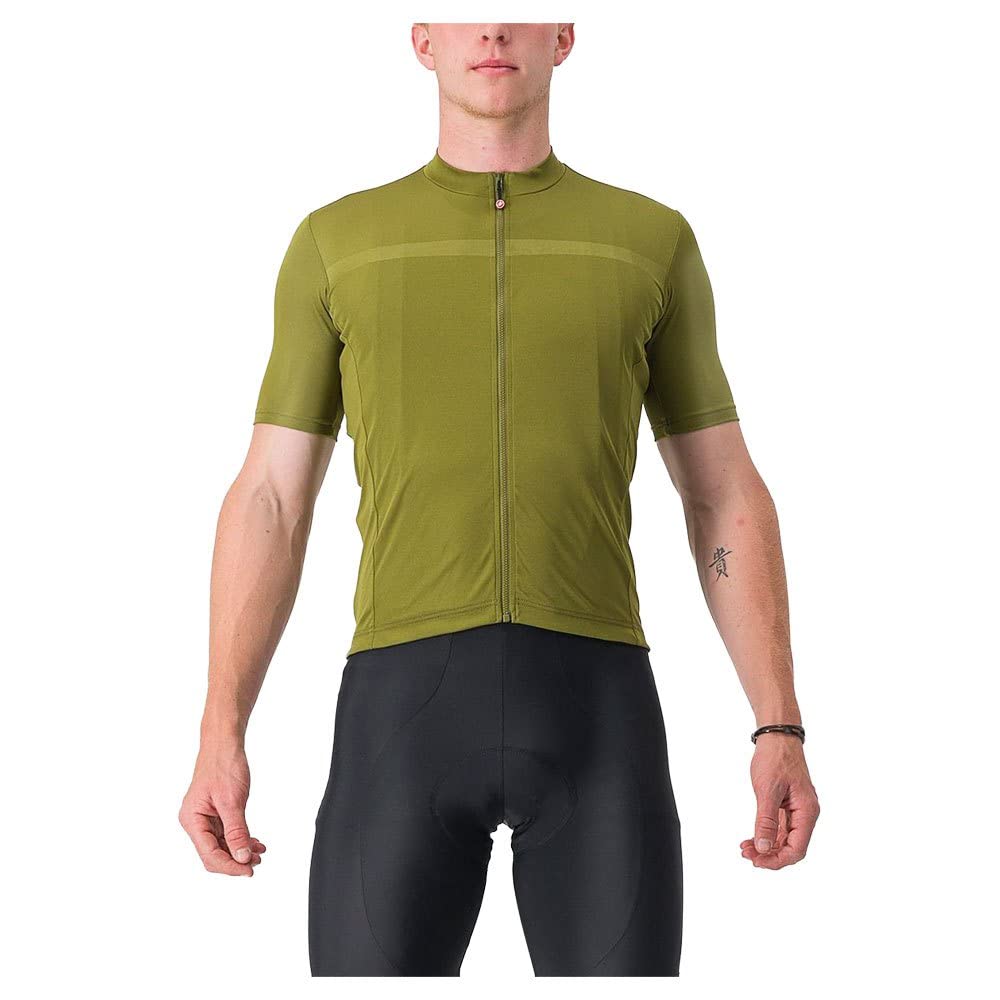 

CASTELLI Classifica Sleeve Jersey for Gravel and Road Cycling Avocado Green XL Men s Jersey, Zip-Up Quarter-Length - - зелёный