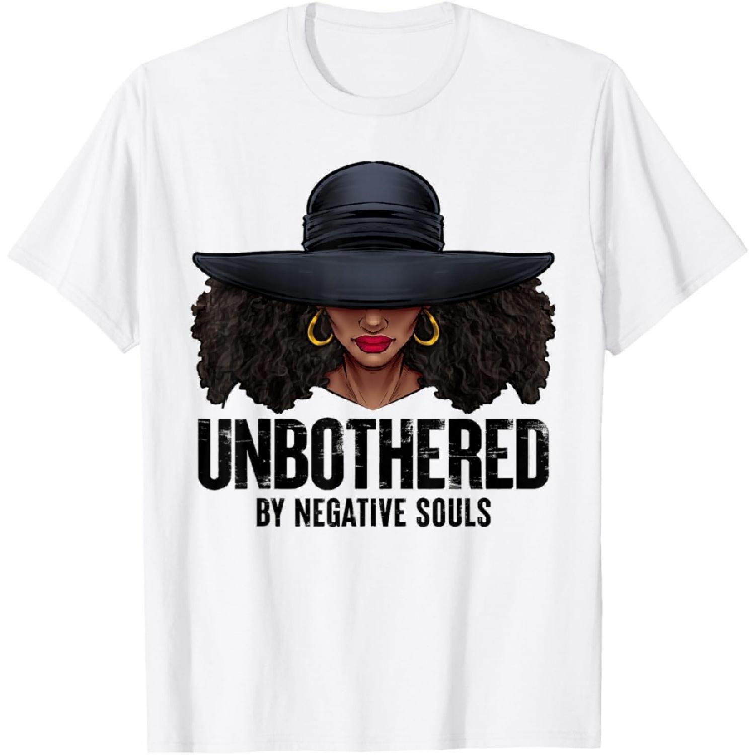

Unbothered Sassy Black Queen African American Ladies Gifts T-Shirt XXXXXL білий