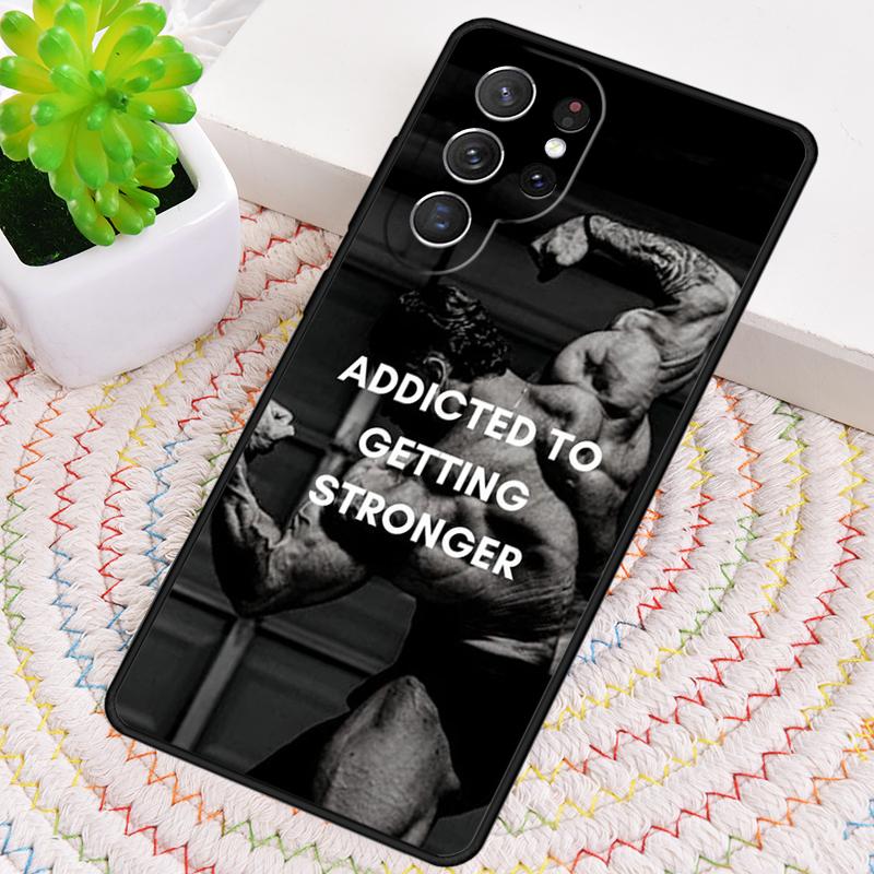 Gym Fitness Bodybuilding Silicone Phone Case For Samsung Galaxy note 10 pro S26 S25 S24 S23 S22 S21 Plus S25Ultra Capa Cover