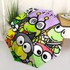 KEROKEROKEROPPI Automatic Folding Umbrella-Simple 8-Rib Design, Bright Cartoon Pattern, Durable Iron Frame, Suitable For Travel, Outdoor, Be