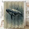 Stylish Seals Bath Shower Curtain Waterproof Fabric Decorative Home Bathroom Decor