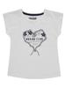 Girls' White Kanz Short-sleeved T-shirt