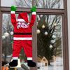 Yousheng Christmas Pendant Decoration Festive Santa Claus Fleece Car Window Wall Decoration Christmas Party Supplies
