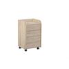 Inter Link Wheeled Cabinet Sonoma Oak