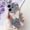 Clear Casing For Xiaomi Poco M6 Plus Cover For Xiaomi Poco M6 4G Case Luxury Butterfly Love Fashion Flowers Cool Lion Painted
