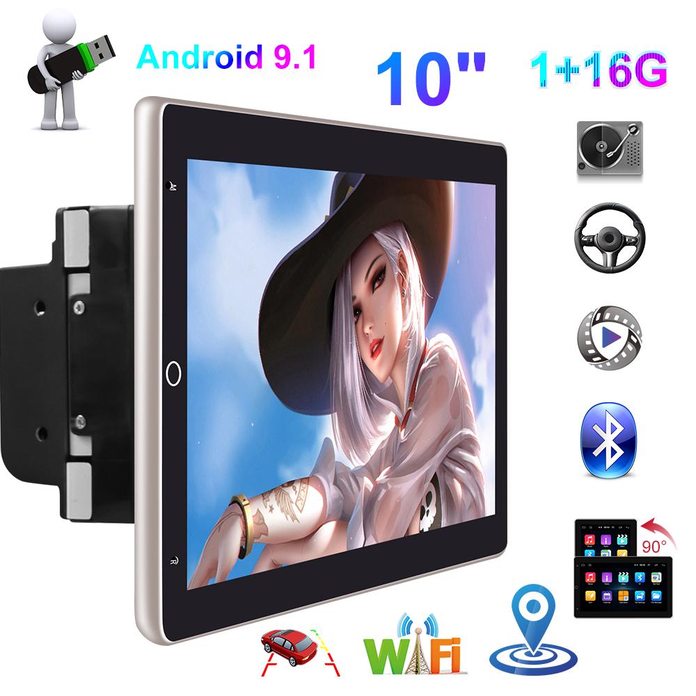 

2DIN 10-inch Android 9.1 Touch Screen Car 16GB Stereo Radio GPS WIFI Mirror Link
