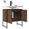 Bathroom Vanity Cabinet Brown Oak Effect 60 x 33 x 60 cm