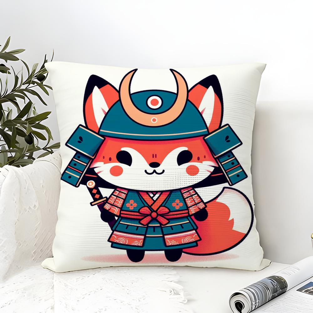 Cool cartoon Japanese ninjas Pillow Case linen pillow case sofa home decor cushion cover cushion cove