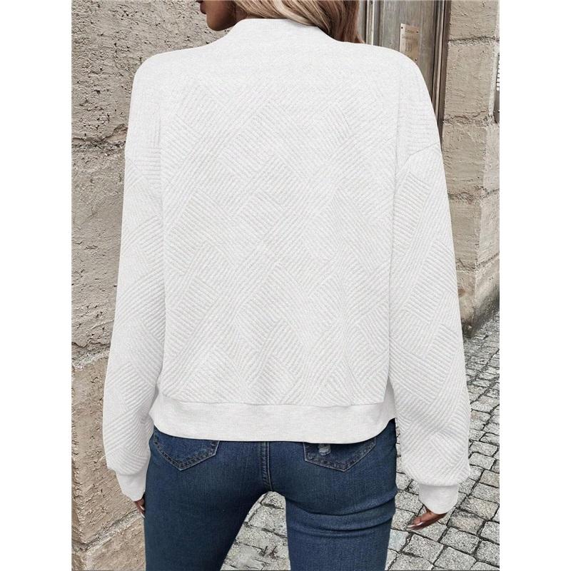 Ladies' Casual Stand Up Collar Zipper Jacket