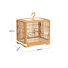 Bird Travel Carrier Cage With Handle 2 Perch 2 Food Cup And Container Portable Lightweight Travel Bird Cage For Cockatiels